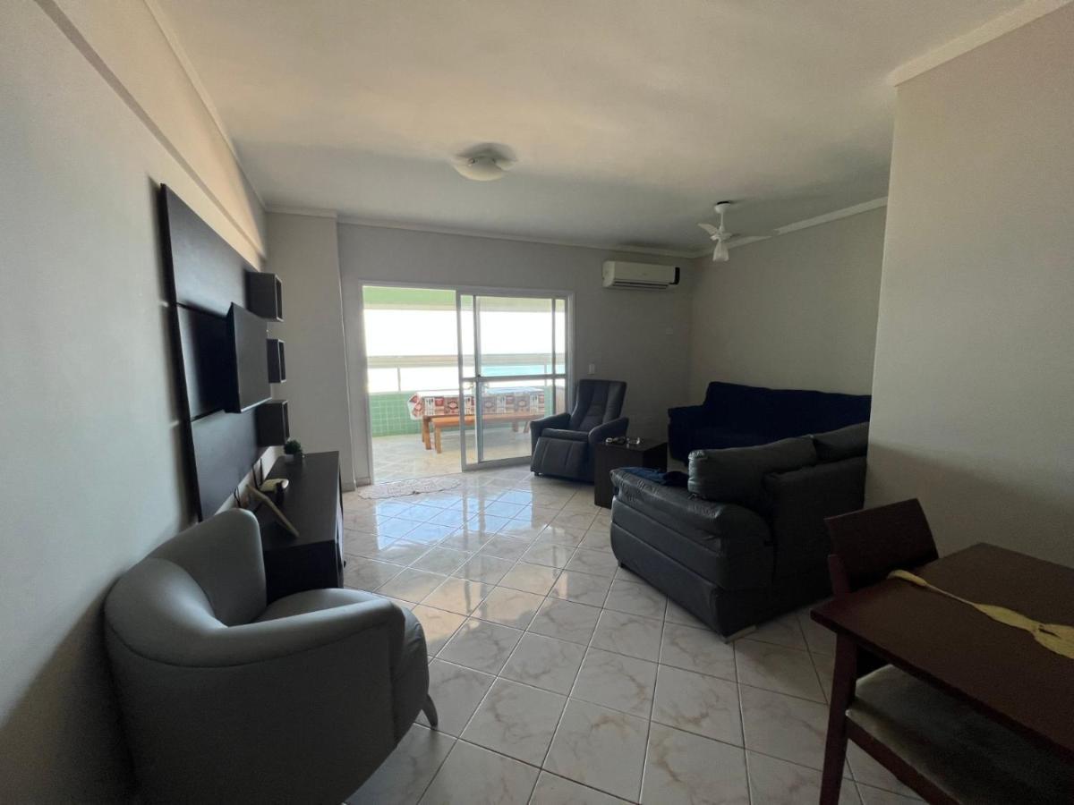 Apartamento Guilhermina De Frente Para O Mar Praia Grande  Kültér fotó