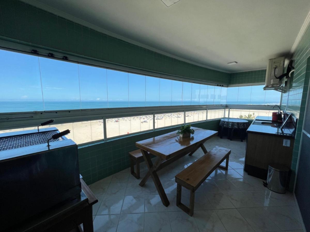 Apartamento Guilhermina De Frente Para O Mar Praia Grande  Kültér fotó