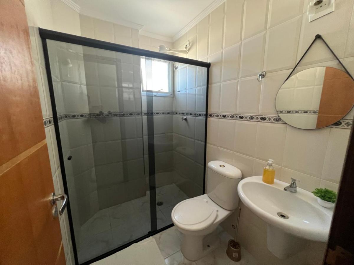 Apartamento Guilhermina De Frente Para O Mar Praia Grande  Kültér fotó