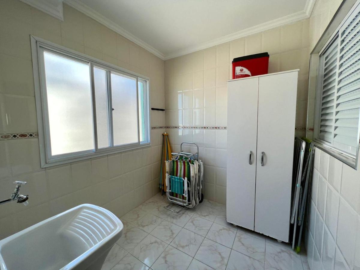 Apartamento Guilhermina De Frente Para O Mar Praia Grande  Kültér fotó