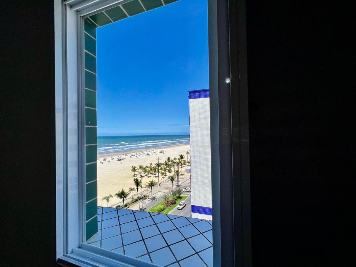Apartamento Guilhermina De Frente Para O Mar Praia Grande  Kültér fotó